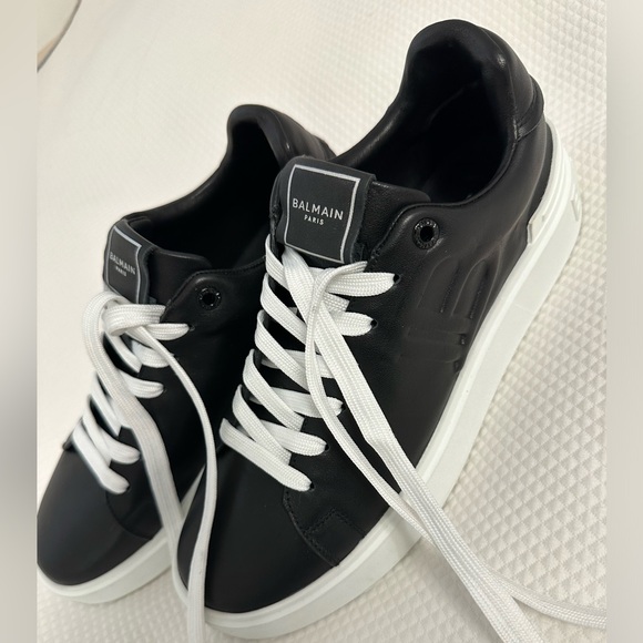 Balmain B-Court Sneakers, Size 39, Black - Picture 3 of 8
